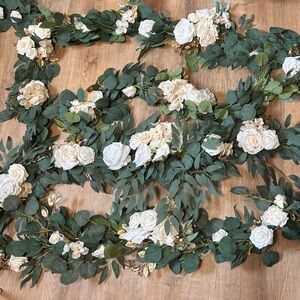 Lings moments six foot garland white and sage collection